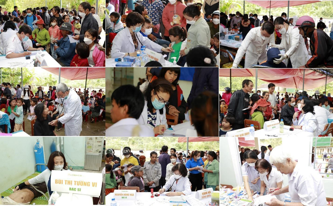 Đoàn y bác sĩ khám bệnh, phát thuốc xuyên trưa và tới tận chiều muộn, phục vụ tới bệnh nhân cuối cùng Đoàn y bác sĩ khám bệnh, phát thuốc xuyên trưa và tới tận chiều muộn, phục vụ tới bệnh nhân cuối cùng