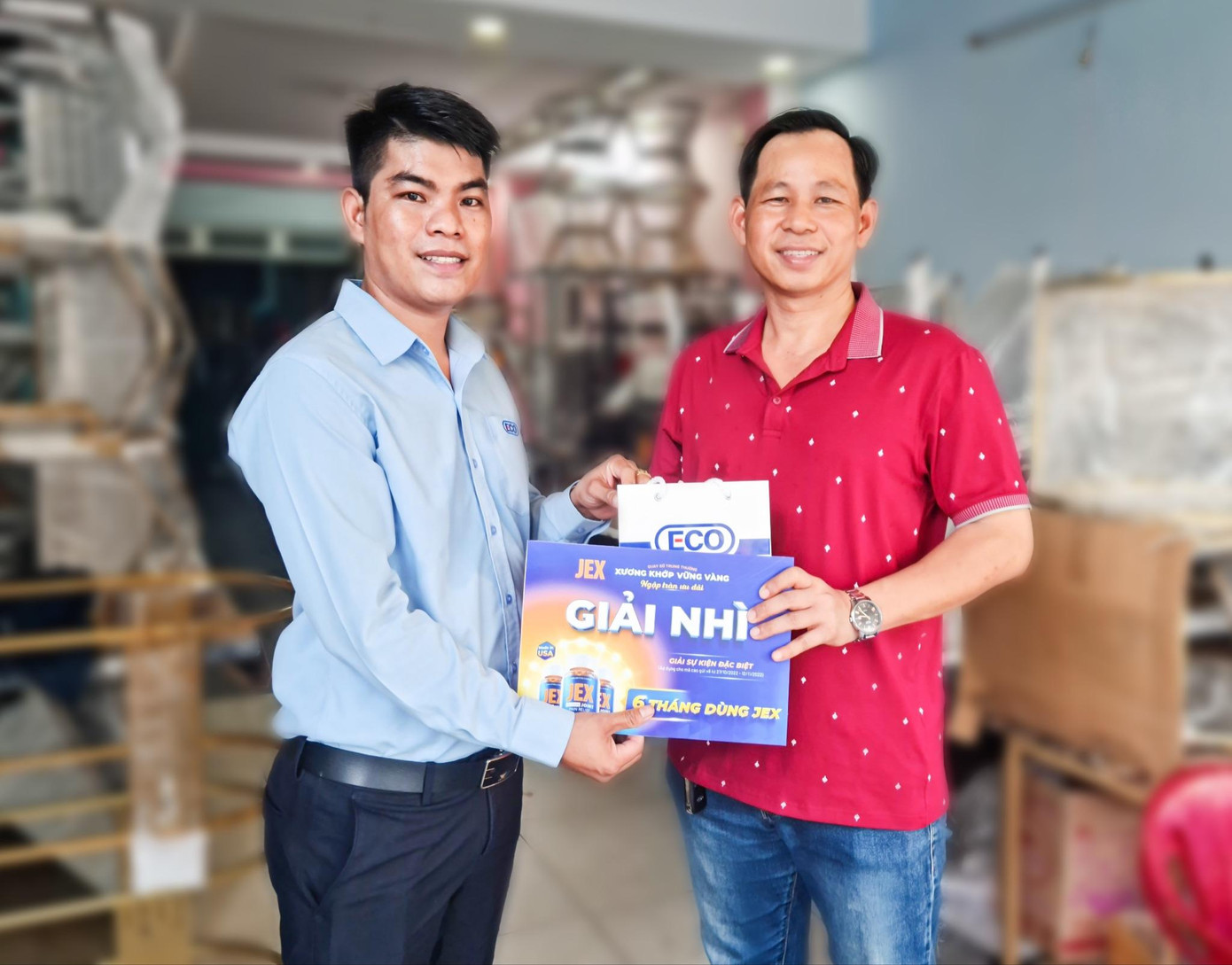 Anh Phú - nhân vật quay số cho vui nhưng lại “rinh ngay” giải nhì của chương trình. Ảnh: Ecogreen