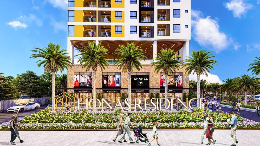 Honas Residence có 3 tầng thương mại với diện tích sàn lên đến 4000m2 Honas Residence có 3 tầng thương mại với diện tích sàn lên đến 4000m2