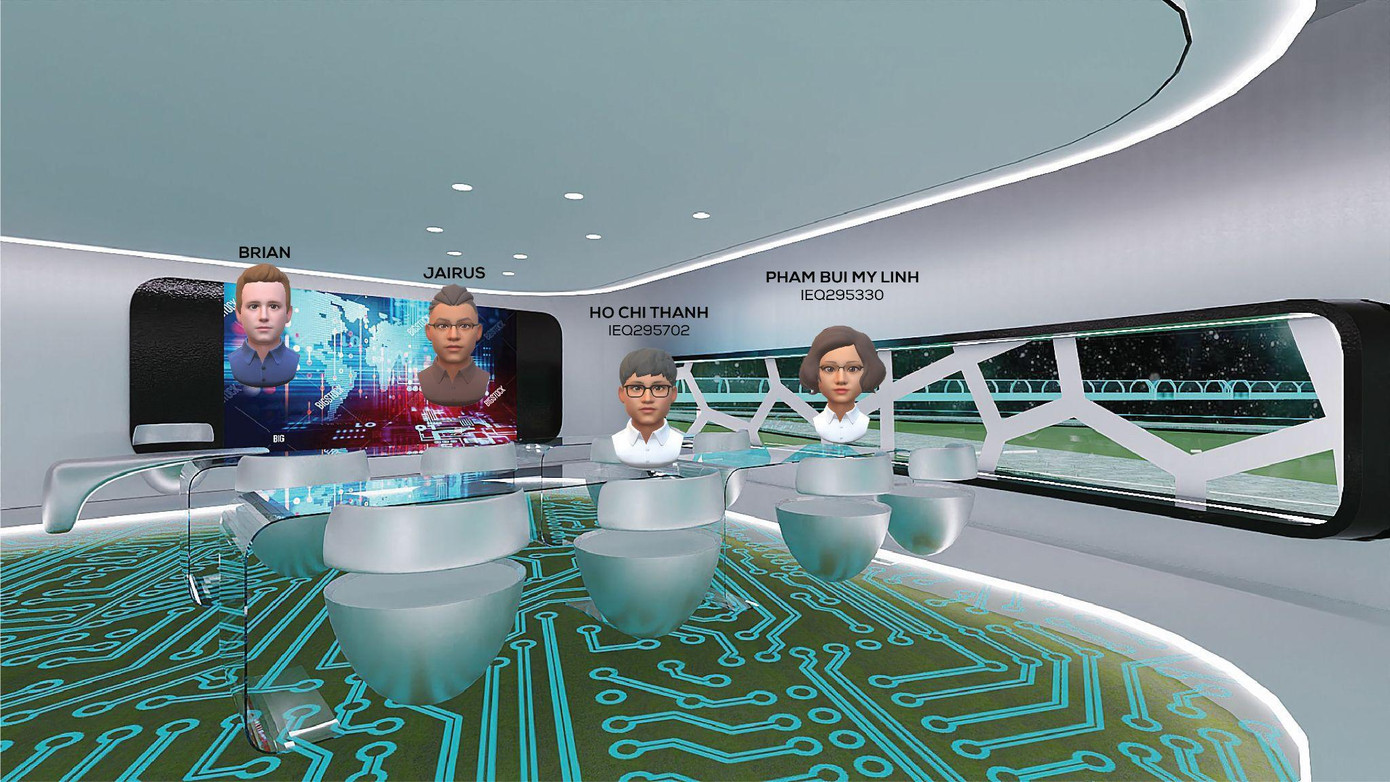 Giao diện thi đấu trên nền tảng trường ảo Giao diện thi đấu trên nền tảng trường ảo