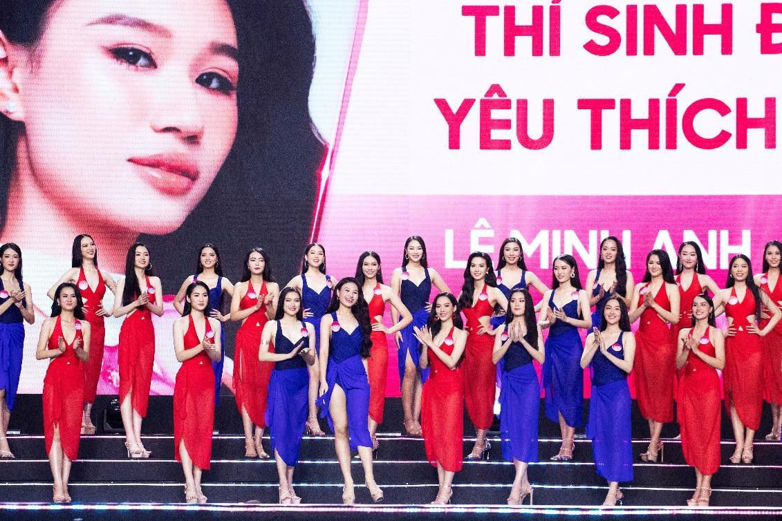 Thí sinh Lê Minh Anh thí sinh được yêu thích nhất qua sự bình chọn của khán giả.