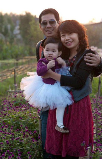 Gia đình nhỏ hạnh phúc của Dương và Ngọc Anh