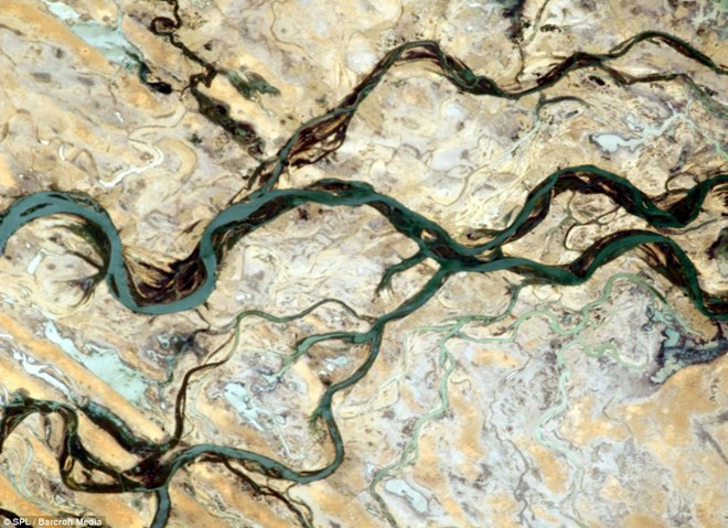 Hình ảnh về sông Niger ở Mali.