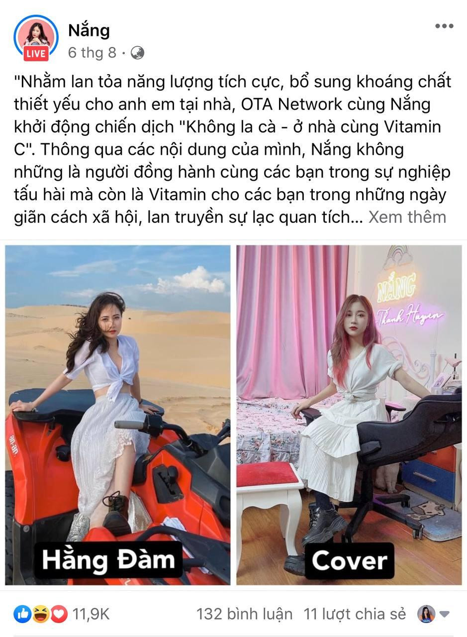 Nắng cover hình ảnh của chị gái Hằng Đàm Nắng cover hình ảnh của chị gái Hằng Đàm