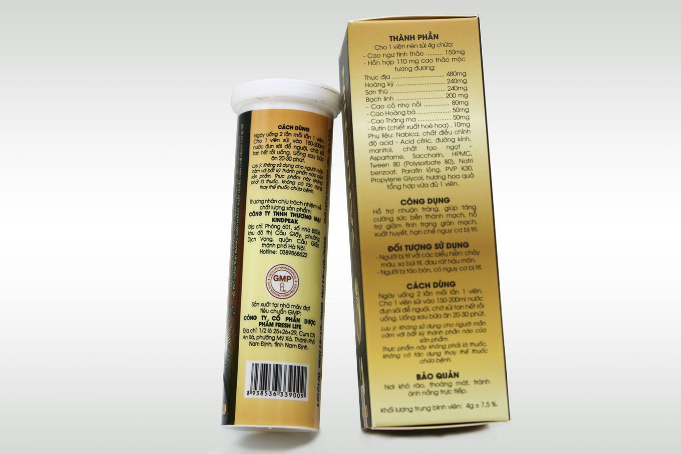 Các thành phần có nguồn gốc từ thiên nhiên an toàn, lành tính, không tác dụng phụ.