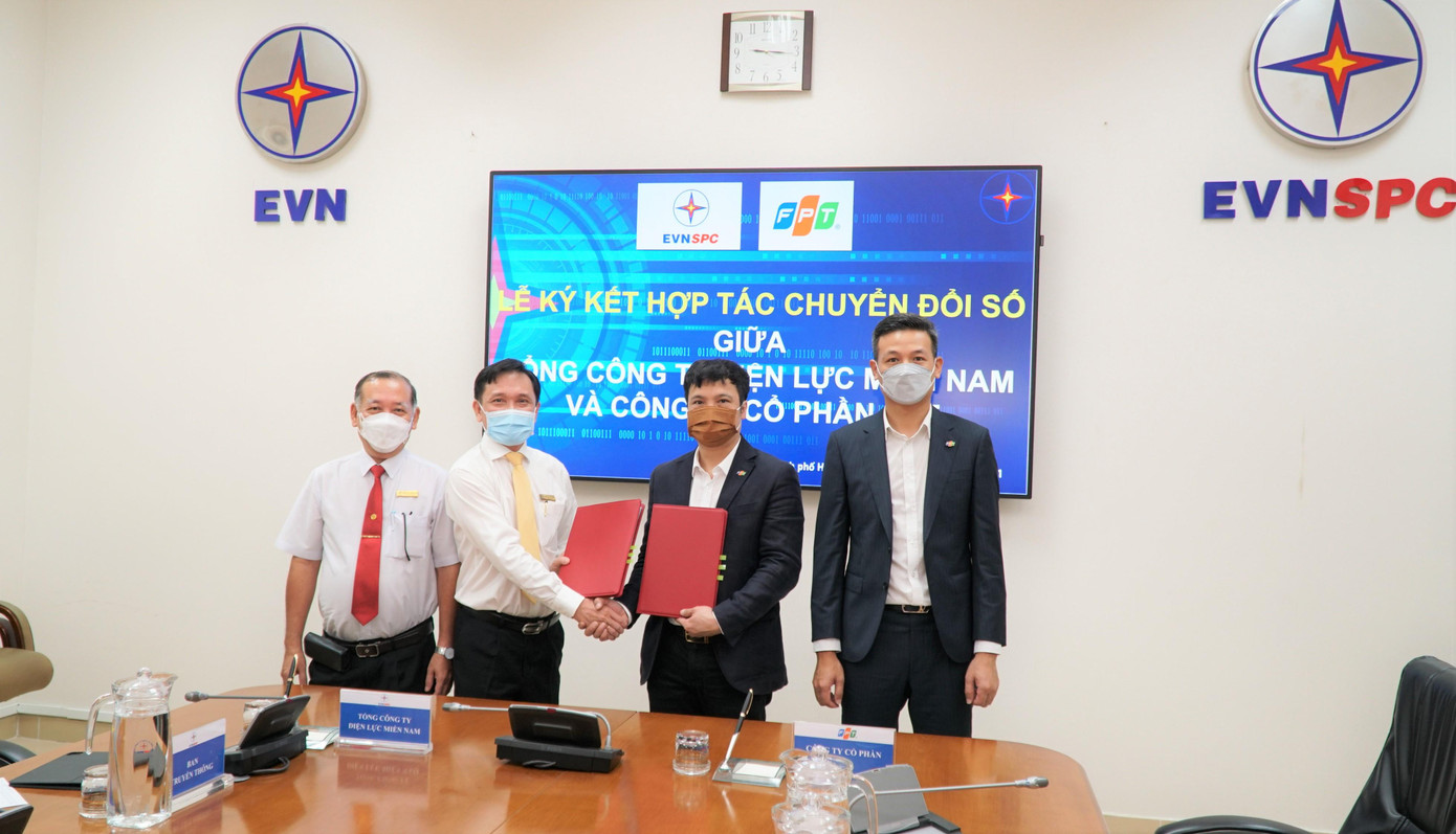 Tổng công ty Điện lực miền Nam ký kết hợp tác với Tập đoàn FPT về chuyển đổi số Tổng công ty Điện lực miền Nam ký kết hợp tác với Tập đoàn FPT về chuyển đổi số