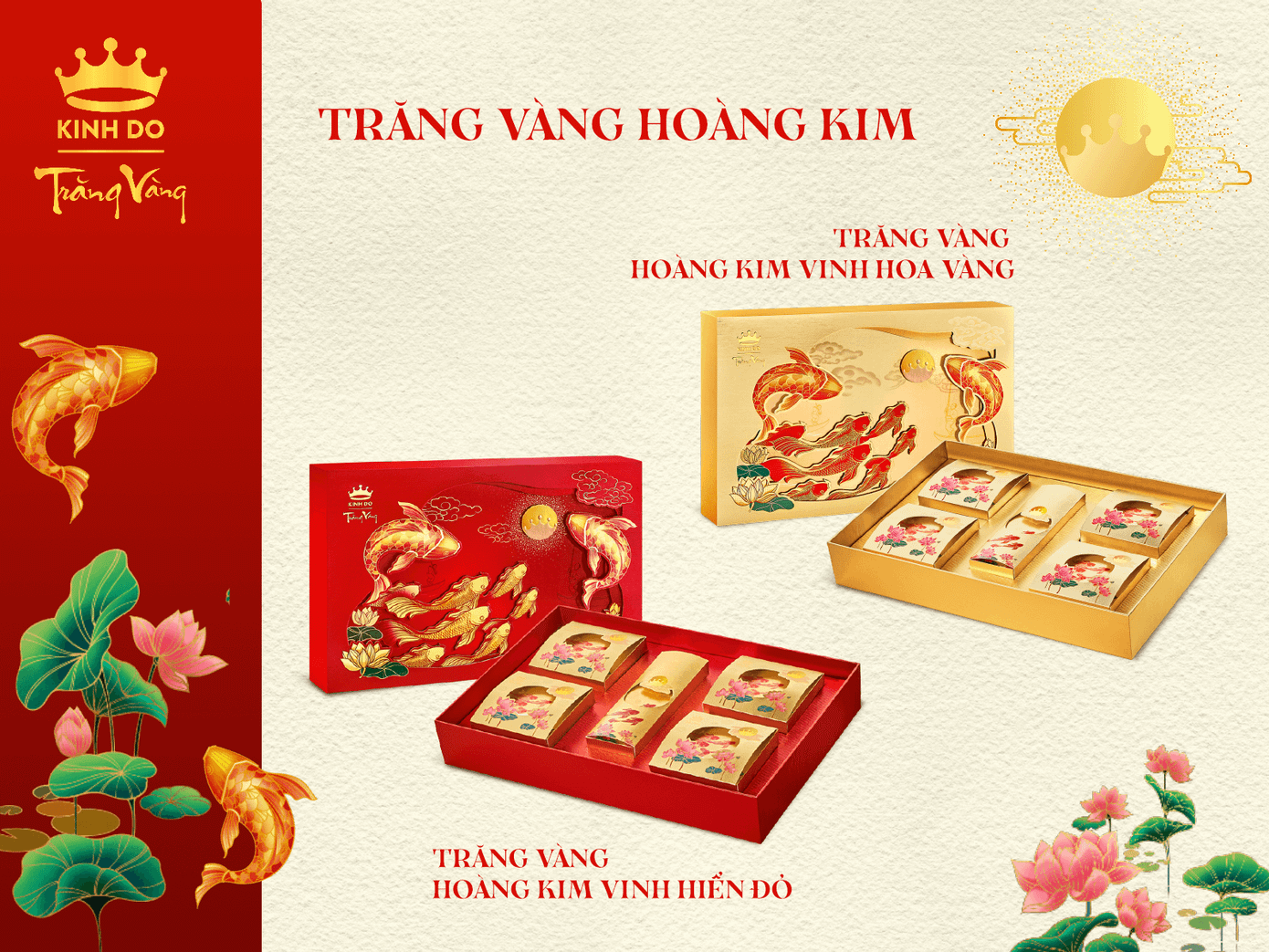 Dòng bánh cao cấp Trăng Vàng có bao bì sang trọng phục vụ nhu cầu biếu tặng Dòng bánh cao cấp Trăng Vàng có bao bì sang trọng phục vụ nhu cầu biếu tặng