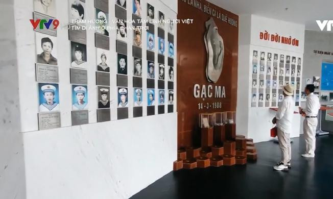 Di ảnh của 64 Liệt sĩ Gạc Ma đã đầy đủ trên bức tường tưởng niệm