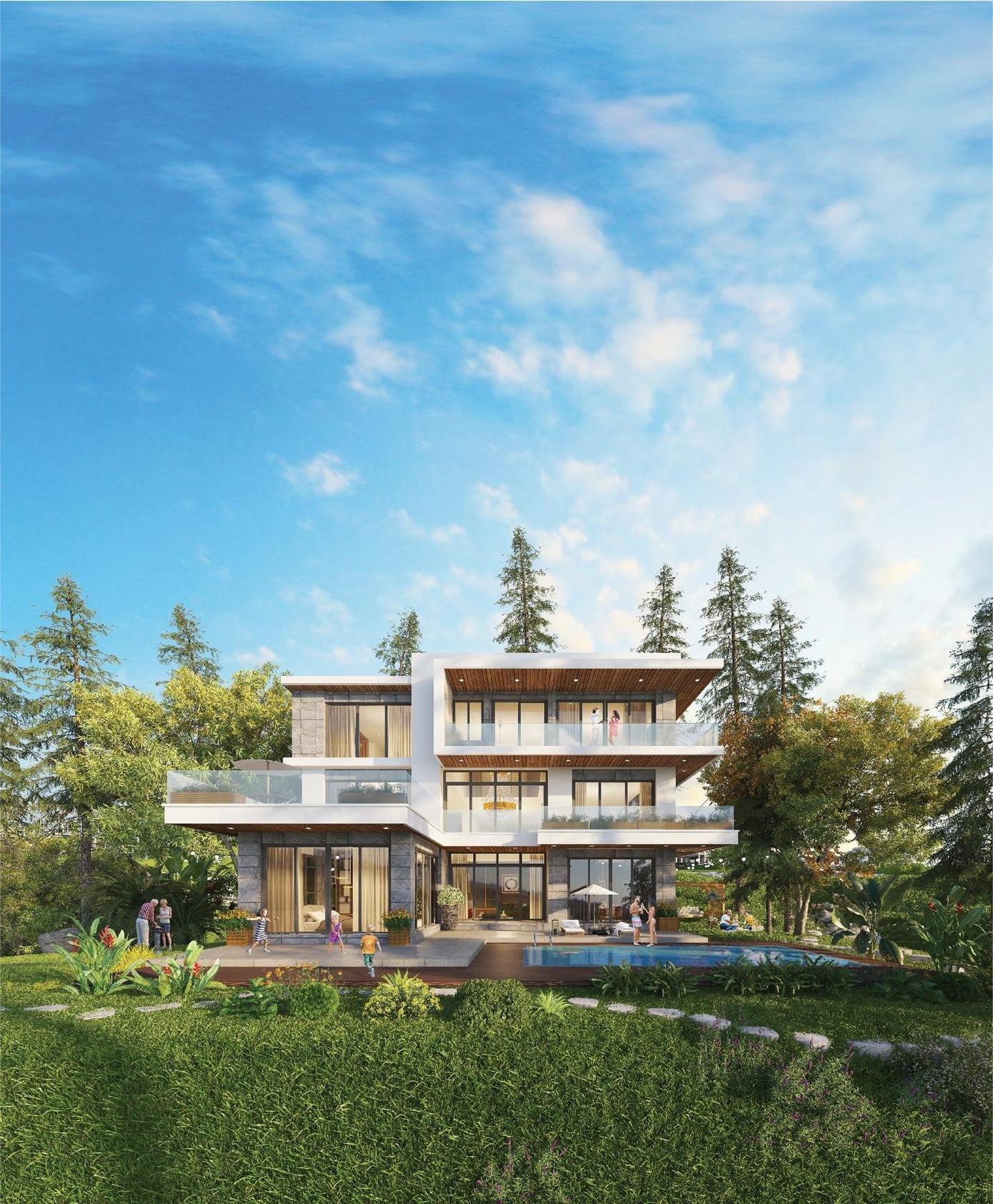 Khu dinh thự 1000m2 nằm trên độ cao 200m – giúp chủ nhân cải thiện các tình trạng về sức khoẻ nhờ tận hưởng không khí trong lành