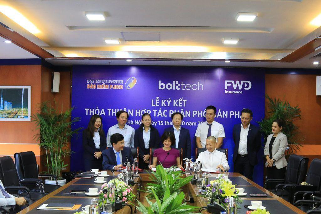 PJICO ký kết thỏa thuận hợp tác phân phối sản phẩm với đối tác Bolttech, FWD