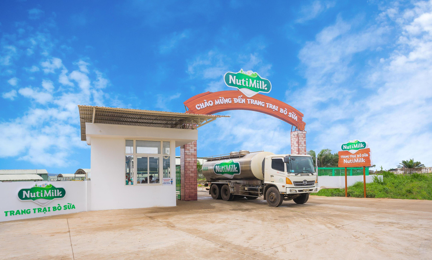 Trang trại bò sữa NutiMilk, nơi cung cấp nguồn sữa chất lượng tương đương sữa ngoại nhập 3,5g đạm và 4,0 gram béo