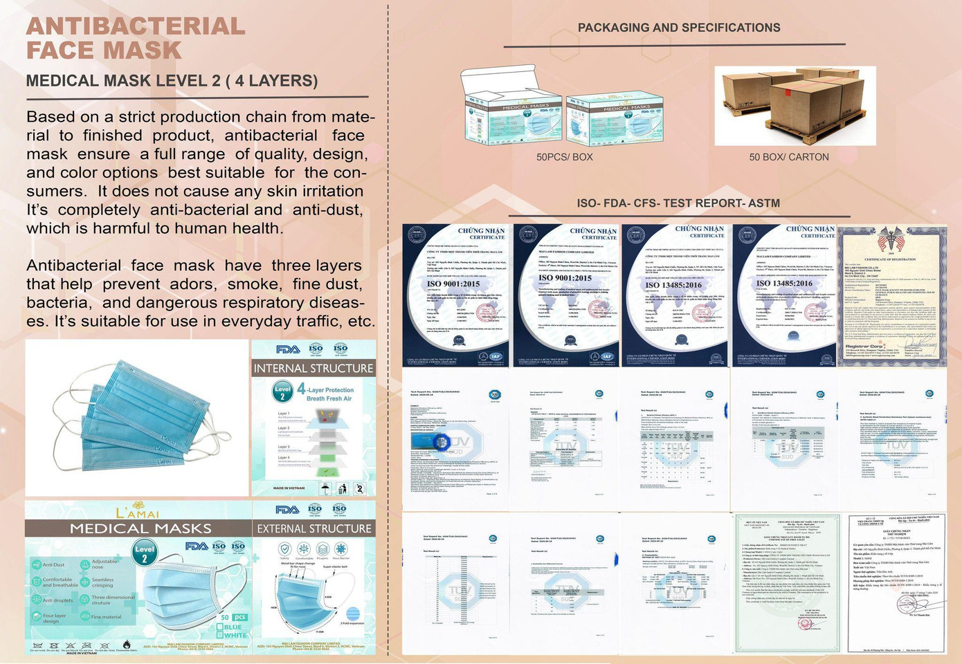 Các giấy phép của Lamai và Saigon Medicare đã được cấp chứng chỉ vào thị trường Mỹ