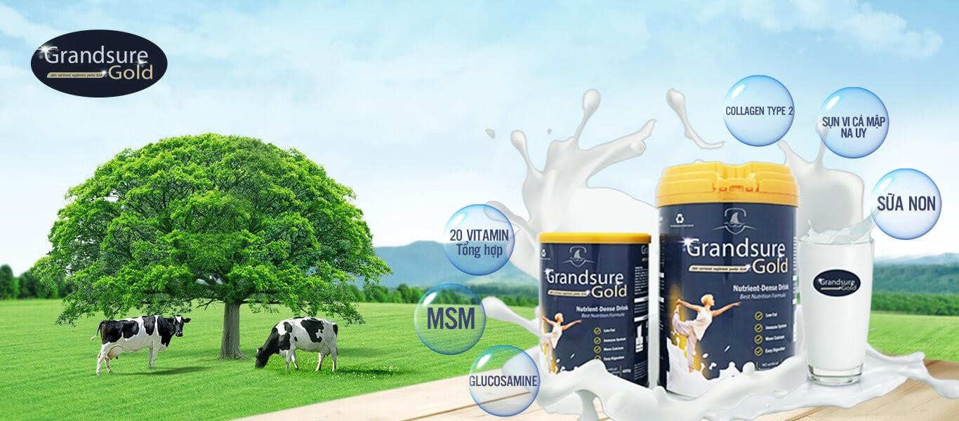 Grandsure Gold - Công thức dinh dưỡng toàn diện cho người bệnh xương khớp