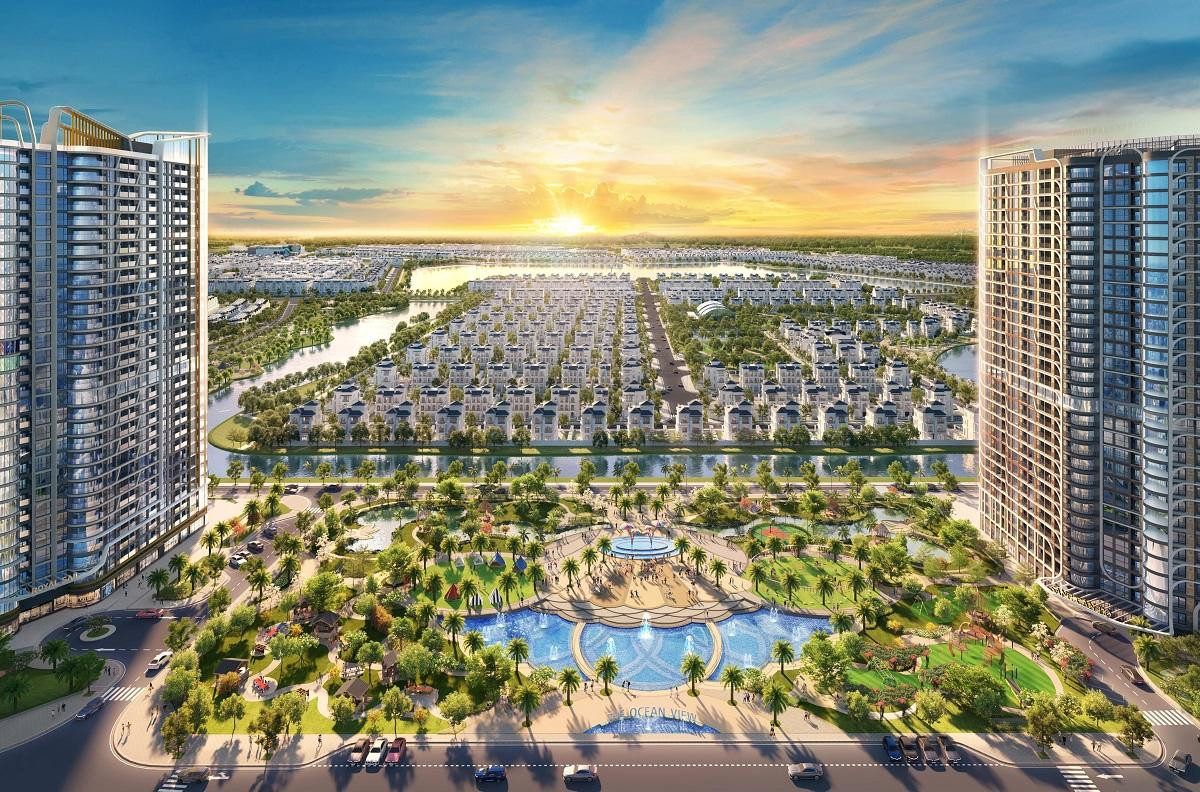 Báo cáo thị trường của Savills cho thấy bất động sản vẫn là kênh đầu tư tiềm năng trong bối cảnh dịch bệnh. (Ảnh: dự án The Ocean View)
