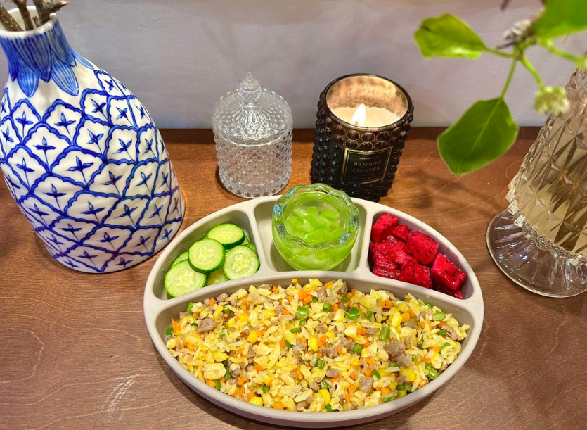 Cơm rang thập cẩm.