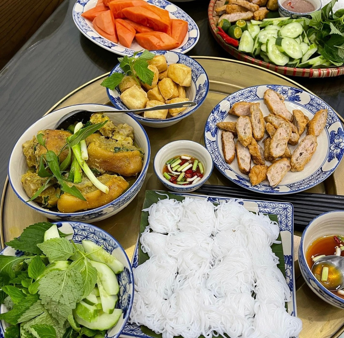 Món bún giả cầy được nhiều người yêu thích (Ảnh: NVCC). Món bún giả cầy được nhiều người yêu thích (Ảnh: NVCC).