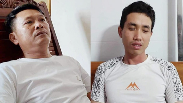 Anh Phan Thanh Hải và Nguyễn Tuấn Vũ (từ trái sang) là người tham gia cứu nạn nhân bị đuối nước trên sông Gianh (Ảnh: Nhật Anh). Anh Phan Thanh Hải và Nguyễn Tuấn Vũ (từ trái sang) là người tham gia cứu nạn nhân bị đuối nước trên sông Gianh (Ảnh: Nhật Anh).