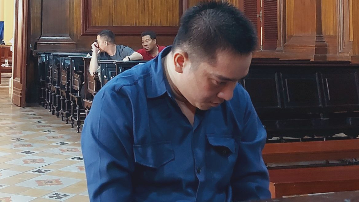 Bị cáo Nguyễn Minh Ti tại phiên tòa. Bị cáo Nguyễn Minh Ti tại phiên tòa.