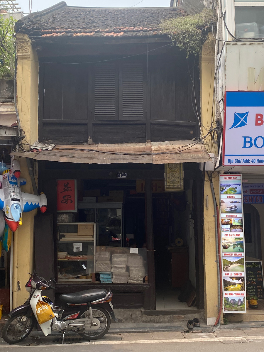 Nhà cổ 42 Hàng Cân với kiến trúc độc đáo. Nhà cổ 42 Hàng Cân với kiến trúc độc đáo.