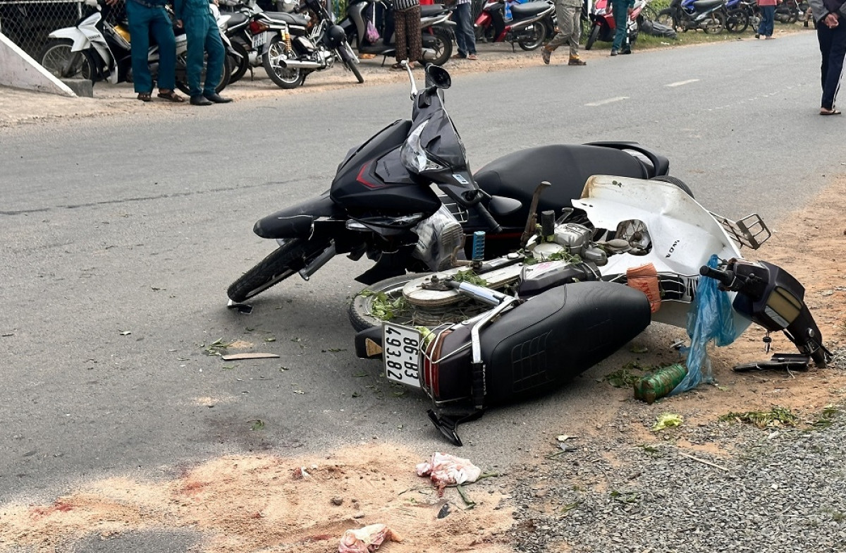 Hiện trường vụ tai nạn (Ảnh: B.H).