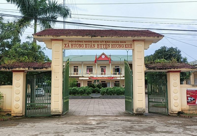 UBND xã Hương Xuân (huyện Hương Khê) nơi ký xác nhận về tình trạng hôn nhân trái quy định.