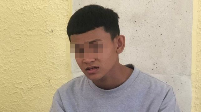 Đối tượng T. K. N tại cơ quan Công an. Đối tượng T. K. N tại cơ quan Công an.