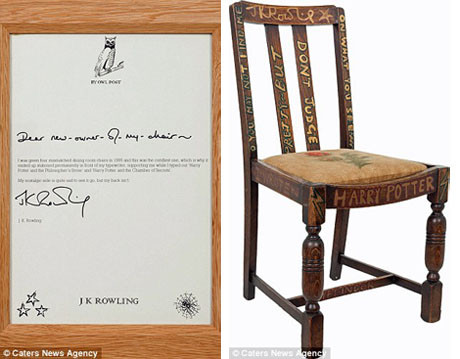 Mua ghế cũ của tác giả Harry Potter với giá... 9 tỉ đồng ảnh 3