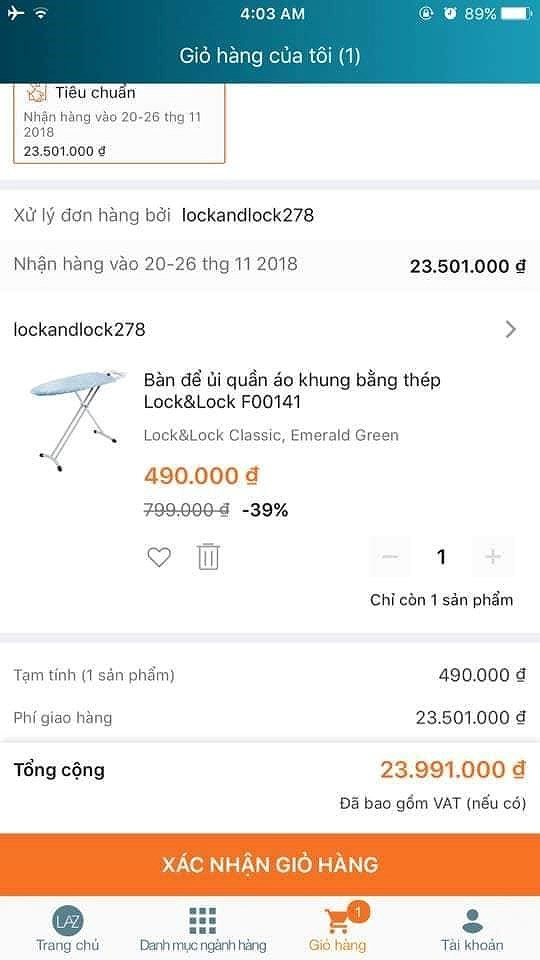 Mua hàng tại Lazada giá hơn 100 ngàn, phải trả phí... 8 triệu ảnh 2