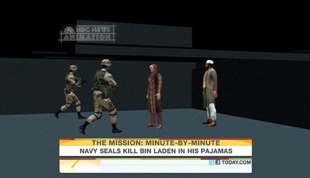 bin Laden bị phát hiện lẩn trốn ở trong phòng ngủ cùng với một người vợ. Bin Laden bị phát hiện lẩn trốn ở trong phòng ngủ cùng với một người vợ