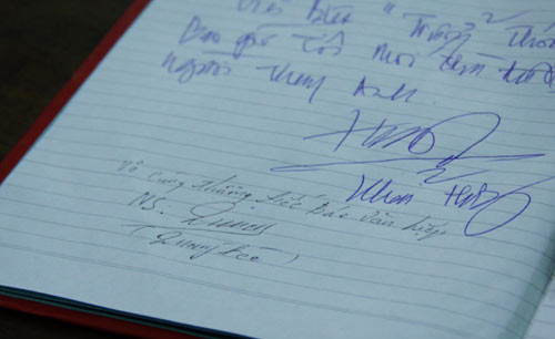 Nghệ sĩ Quang Tèo viết: 