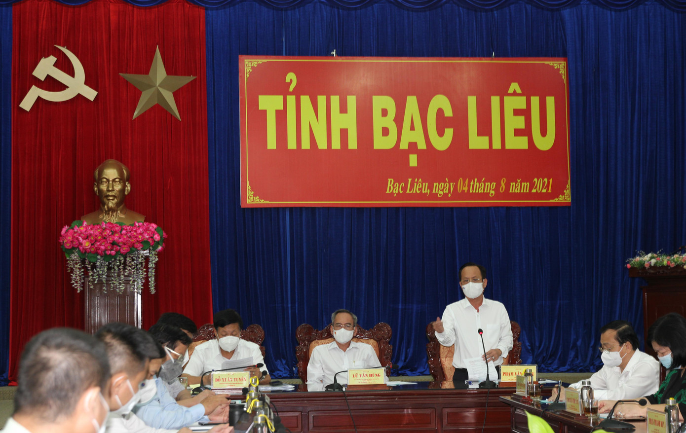 Lãnh đạo tỉnh Bạc Liêu thống nhất đầu mối làm việc với Tổ công tác Bộ Y tế