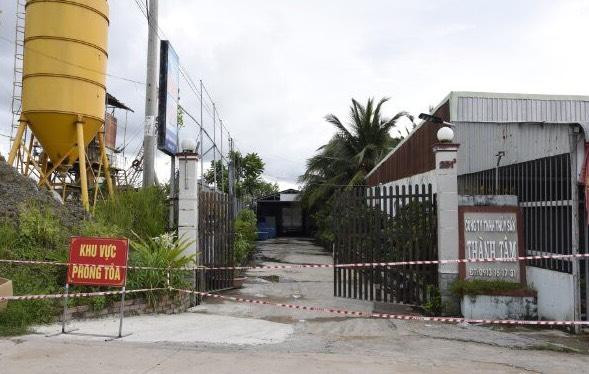 Cty Thành Tâm bị phong toả để truy vết nguồn lây bệnh cho công nhân