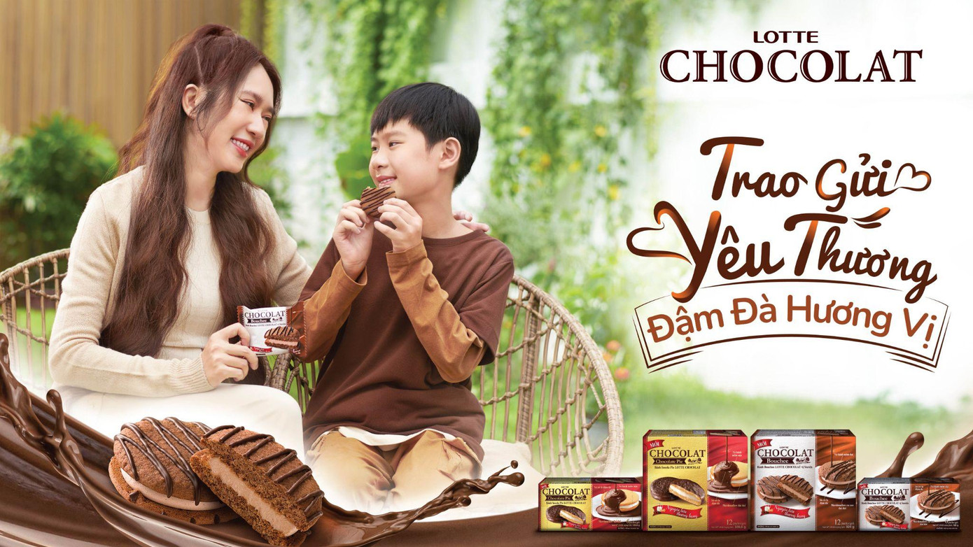 Bánh Bouchee LOTTE CHOCOLAT vị Socola mới với sự kết hợp độc đáo