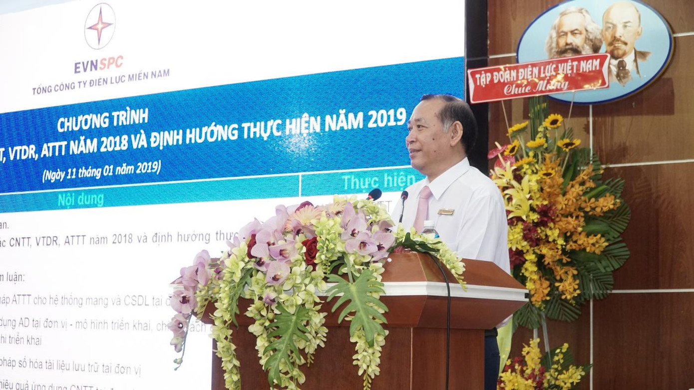Ông Nguyên Công Hầu chủ trì triển khai chương trình công nghệ thông tin, viễn thông dùng riêng và an toàn thông tin năm 2019