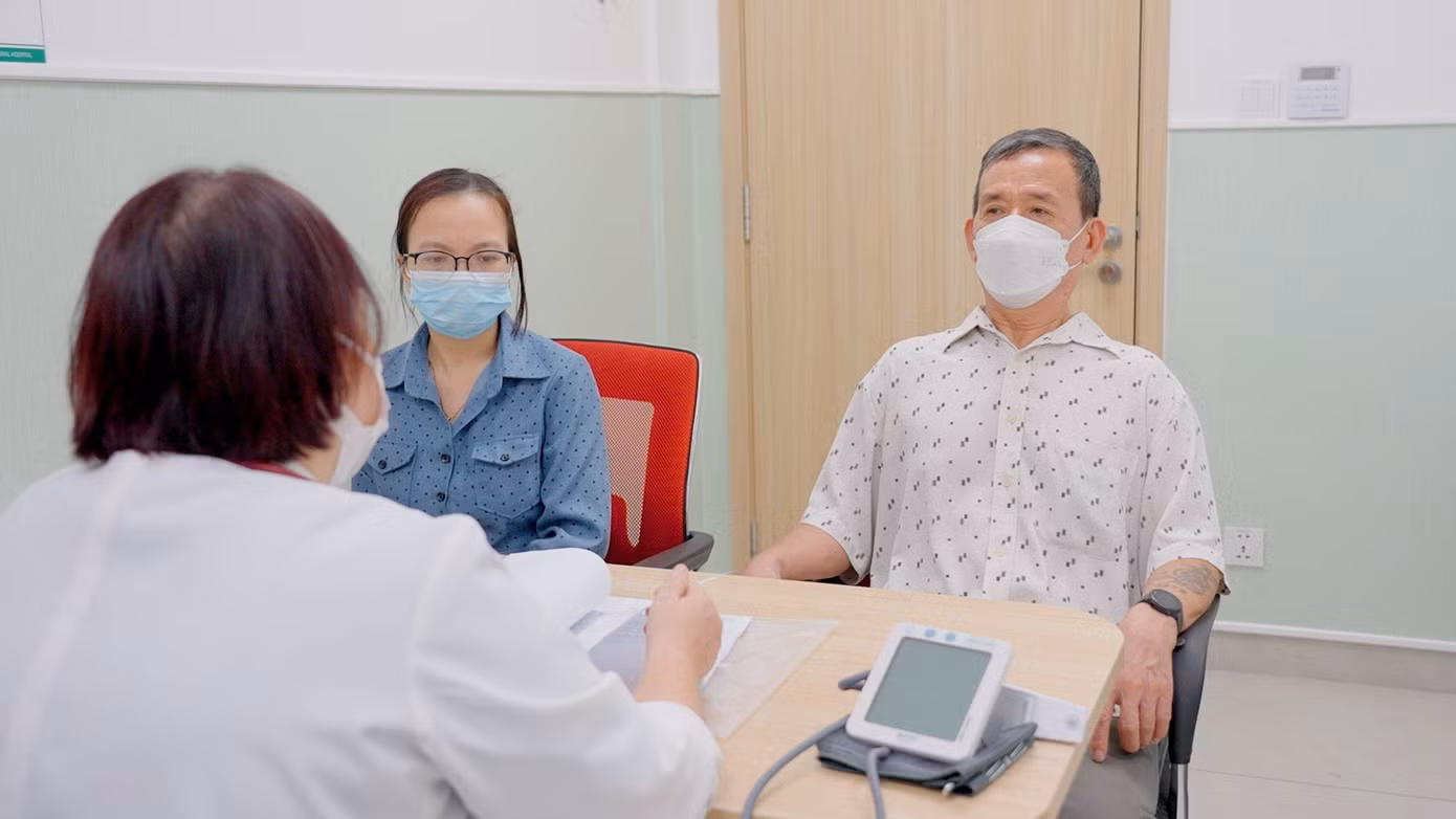 Bệnh nhân Đ.T.Hà thăm khám tại BV Hồng Ngọc