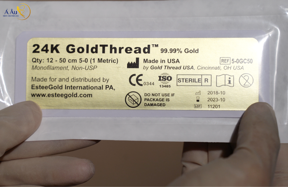 Chỉ Vàng Gold Thread – USA từ đội ngũ chuyên gia đầu ngành ở Hoa Kỳ - Tập đoàn L.L.C được chuyển giao độc quyền cho Bệnh viện thẩm mỹ Á Âu Chỉ Vàng Gold Thread – USA từ đội ngũ chuyên gia đầu ngành ở Hoa Kỳ - Tập đoàn L.L.C được chuyển giao độc quyền cho Bệnh viện thẩm mỹ Á Âu