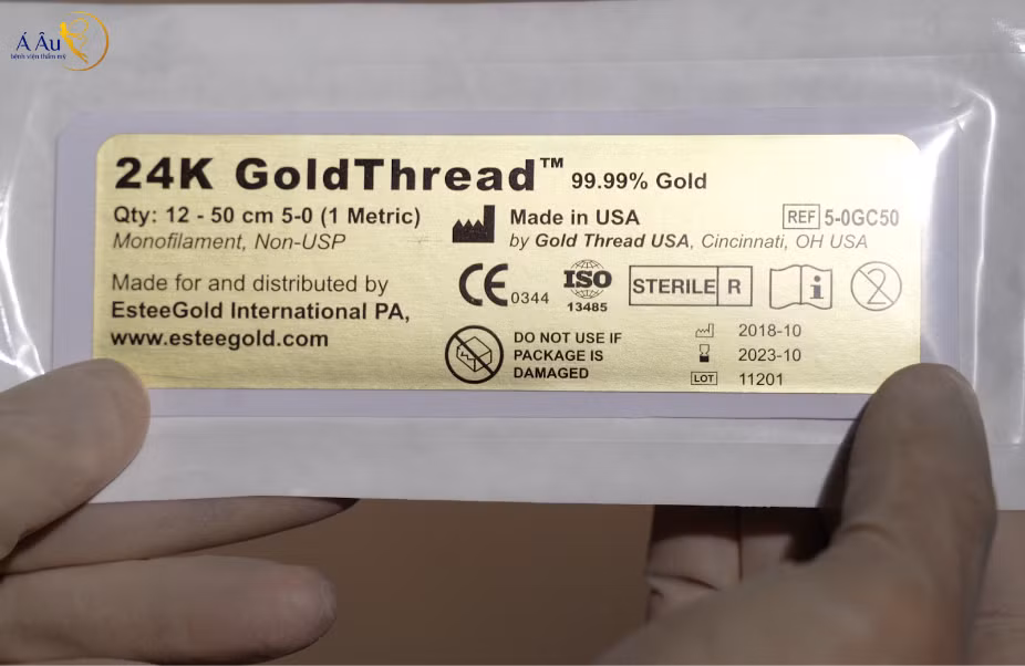 Chỉ Vàng Gold Thread – USA từ đội ngũ chuyên gia đầu ngành ở Hoa Kỳ - Tập đoàn L.L.C được chuyển giao độc quyền cho Bệnh viện thẩm mỹ Á Âu Chỉ Vàng Gold Thread – USA từ đội ngũ chuyên gia đầu ngành ở Hoa Kỳ - Tập đoàn L.L.C được chuyển giao độc quyền cho Bệnh viện thẩm mỹ Á Âu