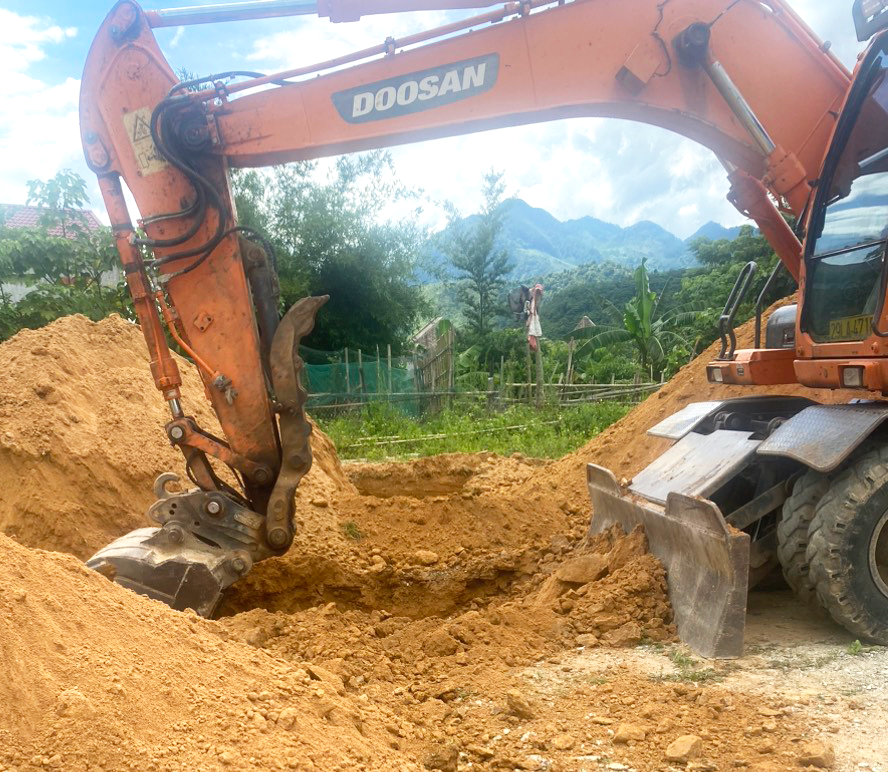 Điểm trường dự kiến sẽ hoàn thành sau 1,5 tháng thi công.