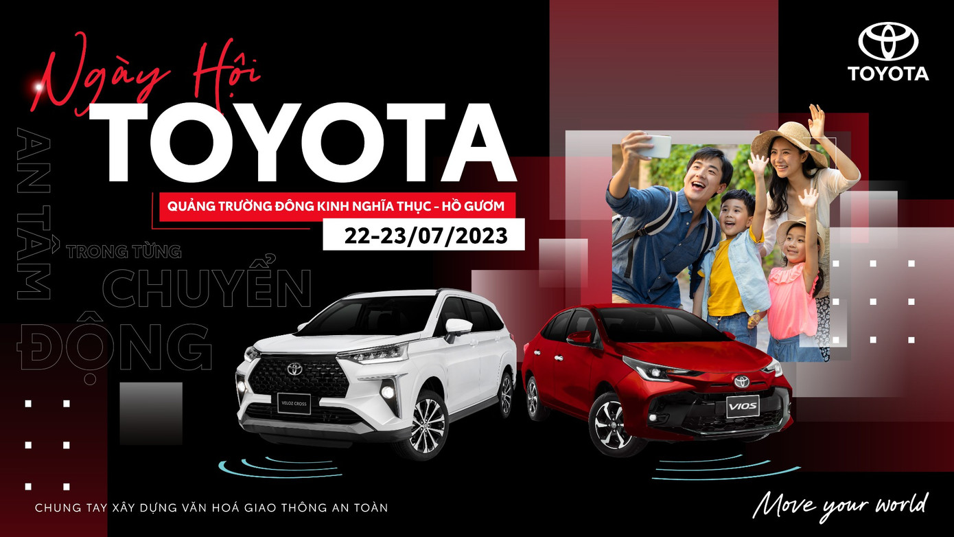 Hòa mình vào không khí sôi động của “Ngày hội Toyota - An tâm trong từng chuyển động” thông qua những trải nghiệm mới mẻ và hấp dẫn. Hòa mình vào không khí sôi động của “Ngày hội Toyota - An tâm trong từng chuyển động” thông qua những trải nghiệm mới mẻ và hấp dẫn.
