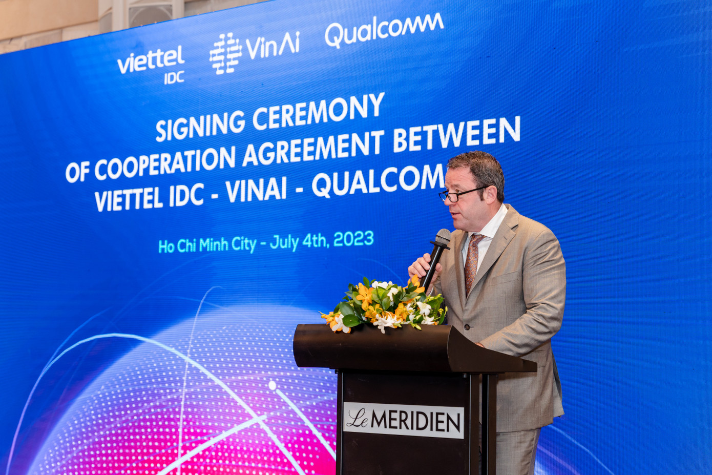 Đại diện Qualcomm phát biểu Đại diện Qualcomm phát biểu