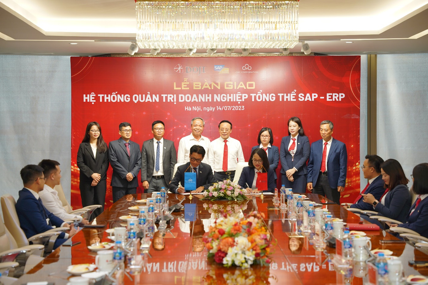 Tập đoàn DOJI và Tập đoàn CMC ký kết nghiệm thu bàn giao hệ thống SAP - ERP Tập đoàn DOJI và Tập đoàn CMC ký kết nghiệm thu bàn giao hệ thống SAP - ERP