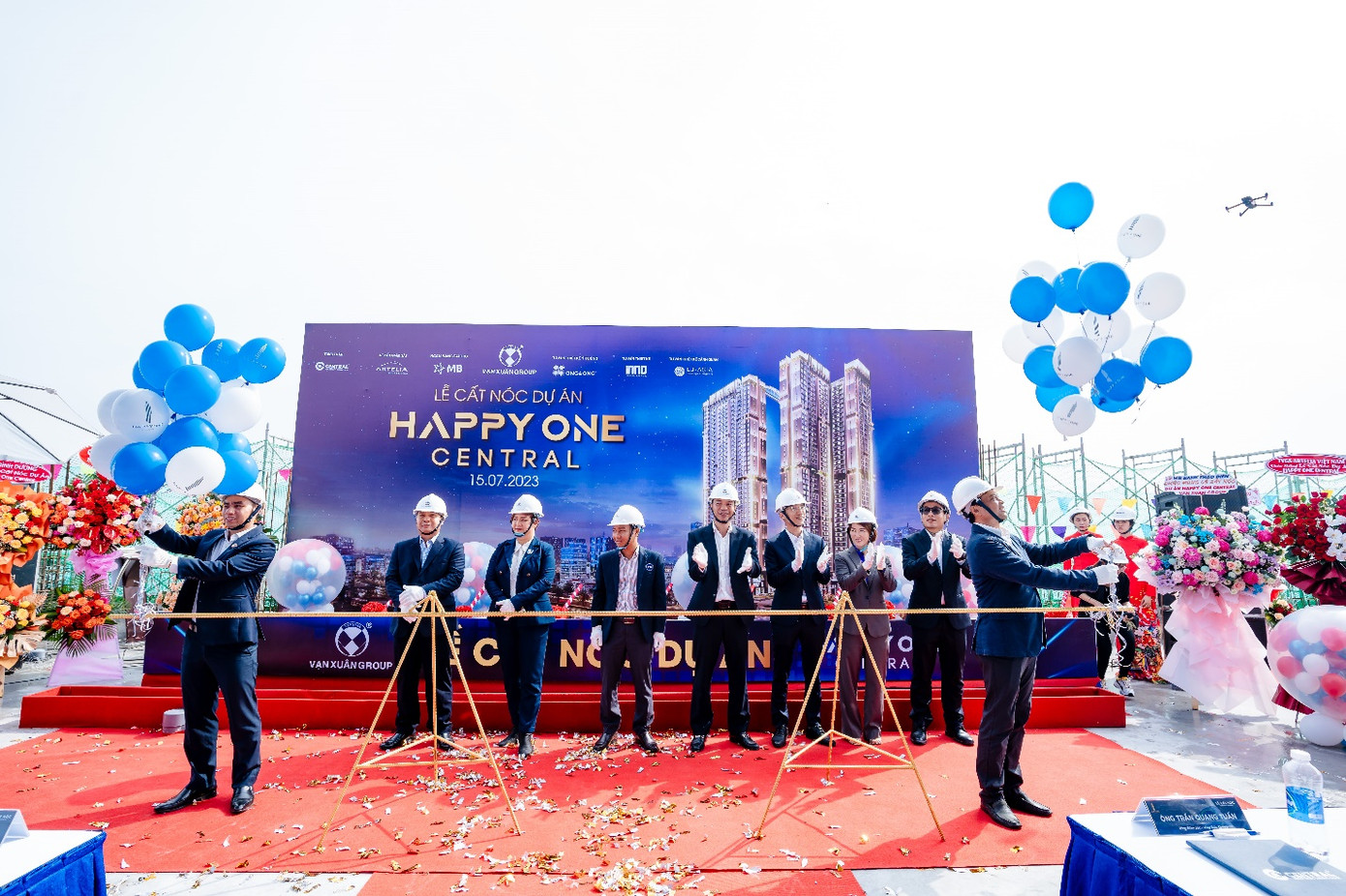 Lễ cất nóc dự án Happy One Central sáng ngày 15/07