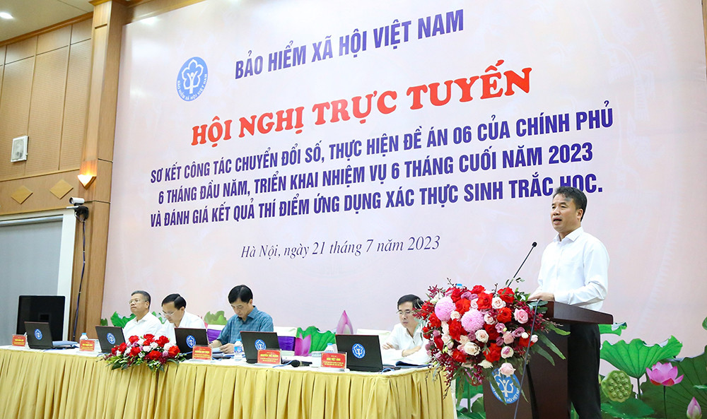 Ông Nguyễn Thế Mạnh, Tổng Giám đốc BHXH Việt Nam chia sẻ kết quả chuyển đổi số của ngành thời gian qua