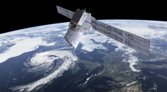 Hình minh họa cho thấy vệ tinh Aeolus hoạt động trên quỹ đạo tầm thấp. Vệ tinh sẽ trở lại bầu khí quyển của Trái đất trong tuần này (Ảnh: ESA). Hình minh họa cho thấy vệ tinh Aeolus hoạt động trên quỹ đạo tầm thấp. Vệ tinh sẽ trở lại bầu khí quyển của Trái đất trong tuần này (Ảnh: ESA).