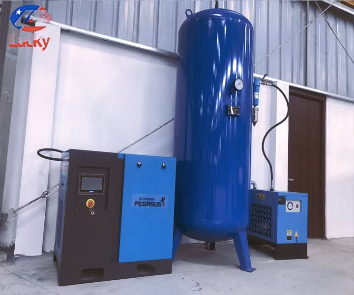 Hệ thống khí nén cho xưởng sản xuất khẩu trang lắp đặt bởi Điện máy Lucky Hệ thống khí nén cho xưởng sản xuất khẩu trang lắp đặt bởi Điện máy Lucky