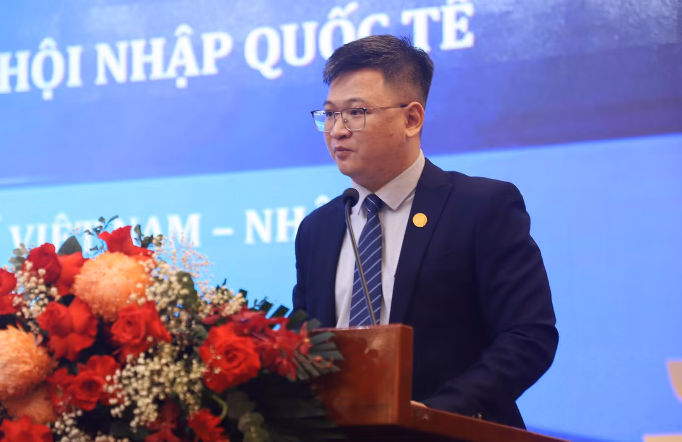 Ông Tạ Quang Kiên – Giám đốc Trung tâm Chứng nhận Chất lượng và Phát triển Doanh nghiệp, Phó Trưởng Ban tổ chức. Ảnh: Khánh Hoà – Thuonggia24h.vn