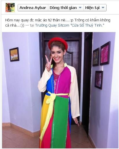 Andrea với phát ngôn gây sốc trên mạng xã hội.. Andrea với phát ngôn gây sốc trên mạng xã hội.