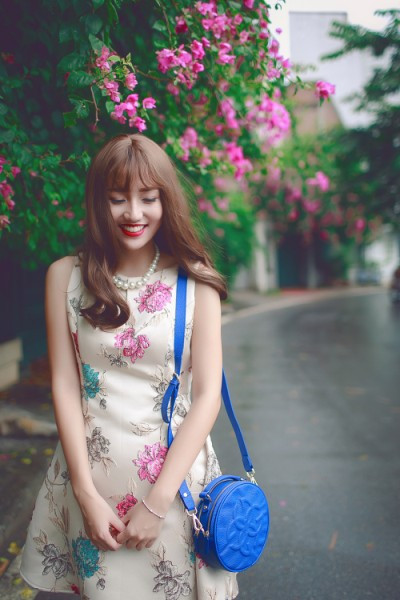 Á hậu Trà My xinh tươi giữa trời thu Hà Nội ảnh 5