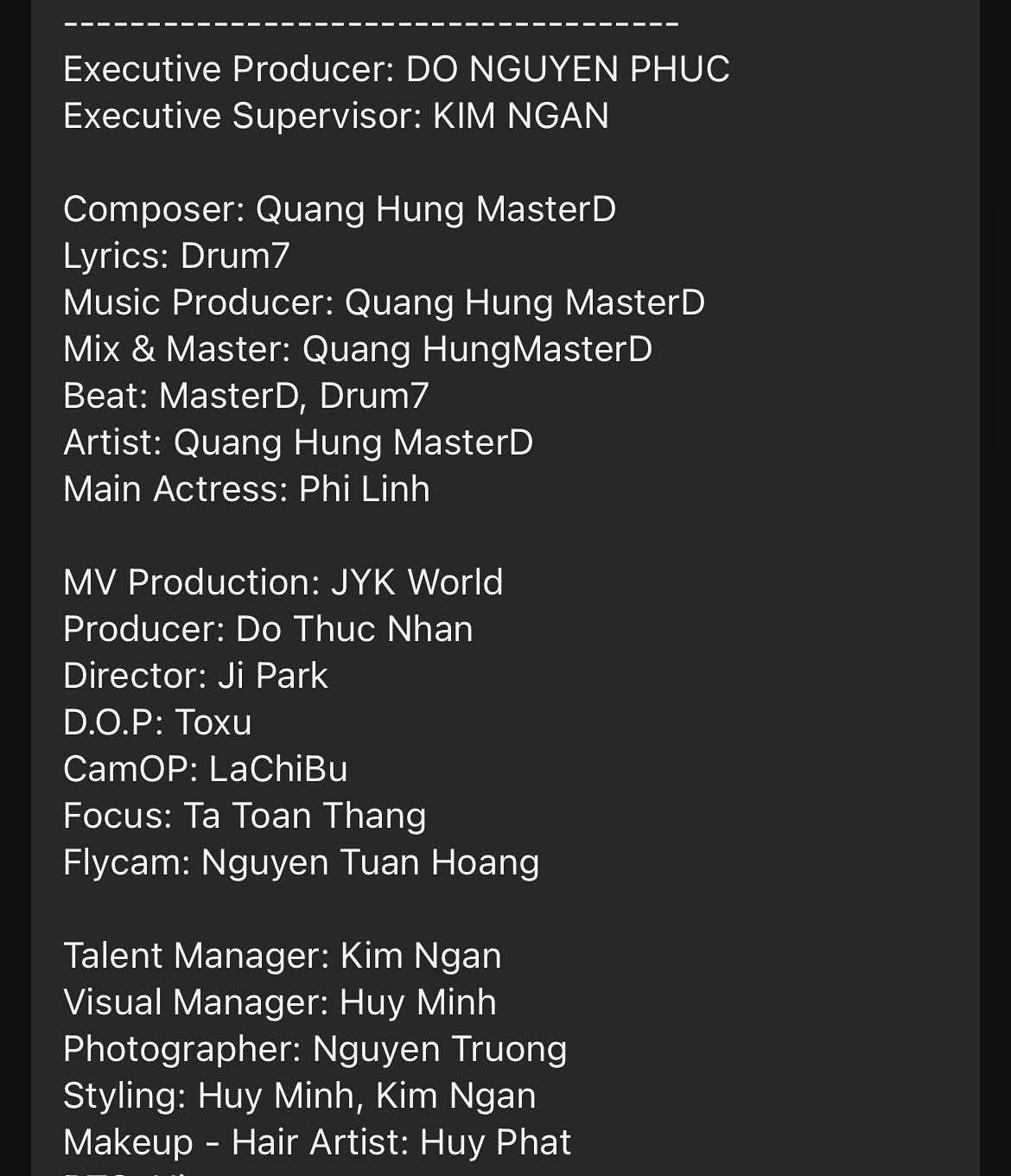 Các bằng chứng được khán giả tích cực chia sẻ nhằm chứng minh các bài hát đều được ghi rõ đầy đủ tên những người sáng tác.