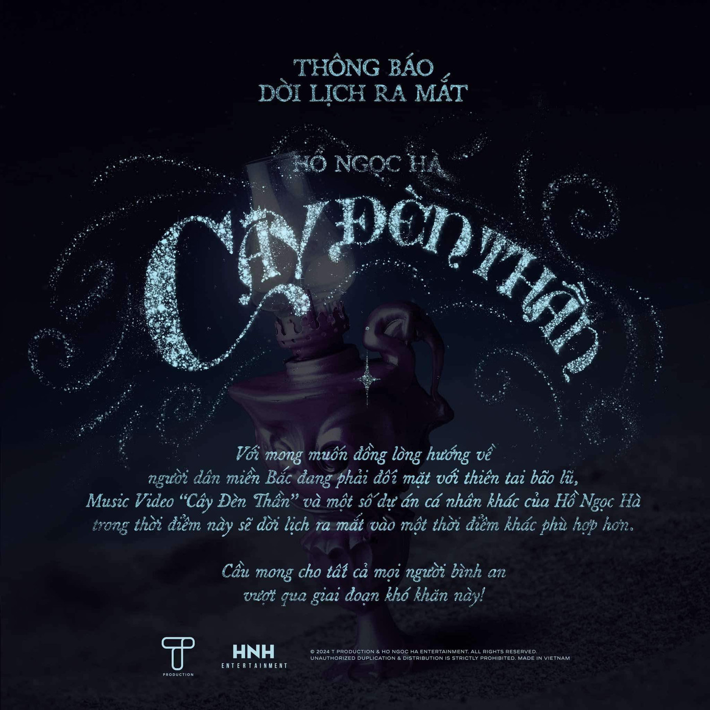Hồ Ngọc Hà thông báo hoãn ra mắt MV mới Cây Đèn Thần.